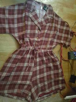 Product Review of AS ELEGANT checkered polo jumpshort casual jumpshort 5804 from J**4 1
