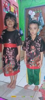 Product Review of batik couple | batik anak cewek cowok | kemeja batik anak laki-laki | dress batik anak perempuan Baju Katun from u**️ 1