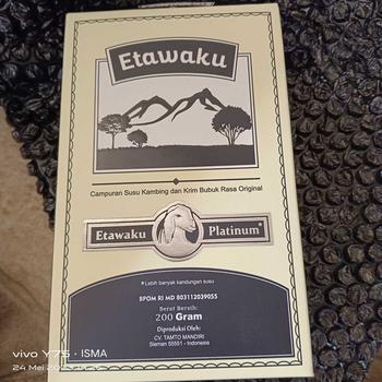Product Review of SUSU kambing etawaKU PLATINUM 200 GRAM 100% ORIGINAL {BPOM} bubuk etawa Minuman Serbuk Bahan Dairy Milk from A**! 0