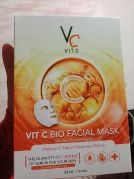Product Review of แผ่นมาร์คหน้า VCน้องฉัตร กล่องมี 6 แผ่น(ยกกล่อง) สกินแคร์ บํารุงผิวหน้า from A**a T**t 1