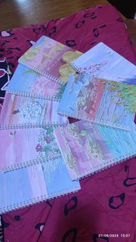Product Review of A5 Oil Painting Coil Notebook Spiral  Landscape Aesthetic Classroom Student School Office Supplies from M**p 0