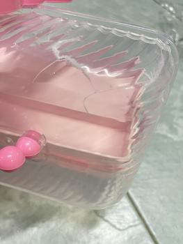 Product Review of ที่เก็บกิ๊บติดผมหลายชั้น กล่องเครื่องประดับสาวน่ารัก เชือกคาดศีรษะ ชั้นวางจอแสดงผล เครื่องประดับผมสำหรับเด็ก กล่องเก็บของ from P**l N**k 1