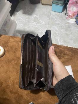 Product Review of Ví, ví nữ, ví nam, dài, ví cầm tay, ví đeo cổ tay, túi điện thoại di động, túi đựng tiền xu, túi đựng thẻ ID, sức chứa lớn, đa chức năng, phù hợp cho nam và nữ ví cầm tay bằng da from H** G**0 2