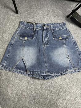 Product Review of Quần Giả Váy Jean Chất Mềm Dáng Chữ A Lưng Cao Br03 from h**i 1