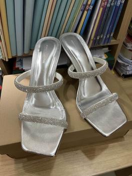 Product Review of Giày Cao Gót Quai Đá 2 Quai Tôn Dáng Thanh Lịch - TOP WOMEN Shoes - Size 35-39 - Nhung, DéP from H**c 2