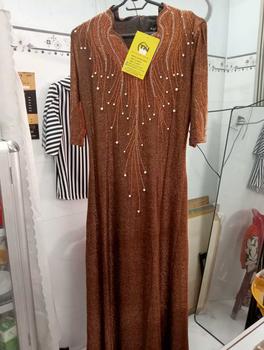 Product Review of Đầm Trung Niên Dáng Dài + Lửng K482 Vải Nhũ từ 50-80kg Ôm gọn Màu Đỏ Women Dress Kim Tuyến from l**8 0