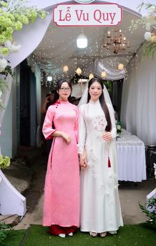 Product Review of Áo dài truyền thống nữ Hạ Kì [Cam House] chất liệu lụa gấm tà dáng rộng thiết kế tay lỡ cổ lệch đính nơ họa tiết hoa in nổi cao cấp from M** G** ** 0