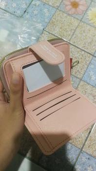 Product Review of กระเป๋าสำหรับผู้หญิง กระเป๋าสตางค์ใบสั้น พกพาสะดวก ขนาดเล็กแบบพกพา พร้อมช่องใส่บัตร แฟชั่นสําหรับสตรี สีสดใส from 🫸**🏻 2