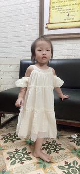 Product Review of Váy bé gái / Váy tơ nhăn bồng bềnh from Ú** X**i 0