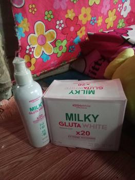 Product Review of 【COMBO】 MILKY GLUTAWHITE SOAP (1 BOX/10 BARS)+ MILKY GLUTAWHITE LOTION (250ml) I WHITENING I MOISTURIZING I BRIGHTENING I ANTlAGING I HELPS LIGHTEN SCARSS AND DARKSPOTS from M**a Y**g 2