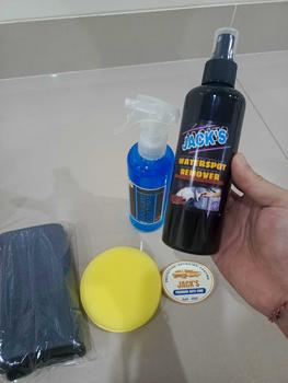 Product Review of Jacks Paket Ampuh ( Perawatan Mobil Efektif Hilangkan Jamur Kaca dan Pelindung Kaca Mobil ) All Varian 250 ML Spons dan Kain Microfiber from 🐬**🤏 1