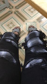Product Review of quần Jeans nam pơ pồ xanh rêu trơn bốn cúc tang lụa from @**u 0