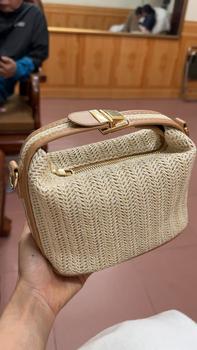Product Review of Túi Cói Đeo Chéo Thời Trang Hè, Túi Xách Nữ Phong Cách Retro Cực Xinh TC64 from V**🍀 0