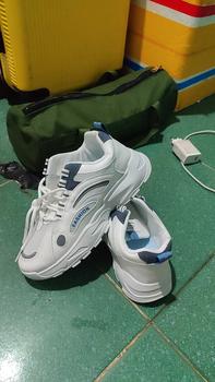 Product Review of giày nam tăng chiều cao 5cm lưới kết hợ da có phản quang sp 2002 Sneaker Cao Su Đế Bằng Shoes from p**5 0