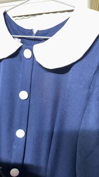 Product Review of Đầm Cổ Sen Phối Nút Bọc Thanh Lịch (có túi) Nary Clothing Dress Women Nữ váy tiệc Nhung from 🍀**🍀 0
