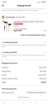 Product Review of ROBOT RE20 Headset Oblique In-Ear Deep Bass Ultra Light Black / White from J**¥ 0