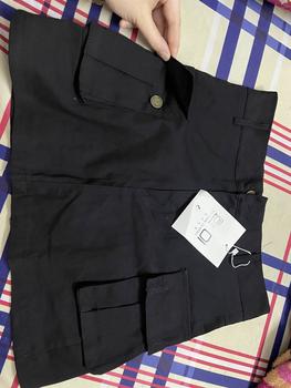 Product Review of Chân váy kaki túi hộp dáng ngắn Nữ Đen from d**9 3