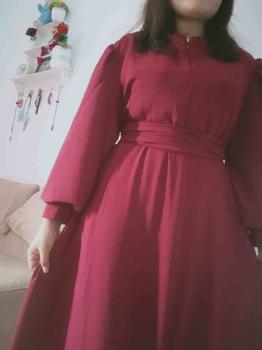 Product Review of READY STOCK GAMIS AIRFLOW LENGAN BALON SIZE XL LD 120 crinkle muslim dress Wanita Panjang from z**i 0