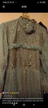 Product Review of RAISHA-Jeehan  Dress/ gamis/ Gaun Pesta Wanita Muslim Untuk  Lebaran, Wisuda, Kondangan full tile  brokat simple tebal dan mewah from S**a M**n 2