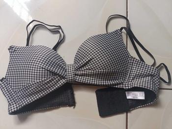 Product Review of Seamless Checkered Push up Japanese Comfortable Non-Wire Women Lingerie Bra from M** M**5 2