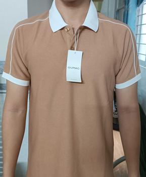 Product Review of GUMAC - Áo Polo phối sọc viền LPLNE0829 Nam Thun Menswear Shirt Có Cổ Tay Ngắn from P** 1