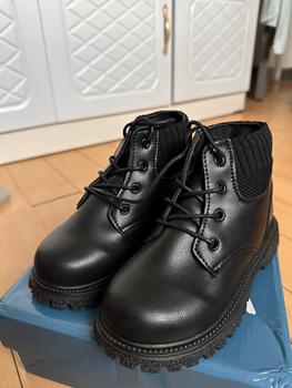 Product Review of SENMA Black Boots For Kids Girls School Shoes Fashion Rubber Shoes Korean Style Martin Boots For Baby Girl from n**e 1