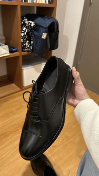 Product Review of KANKUN Cap-Toe Oxford รองเท้าคัทชูผู้ชาย หนังวัวแท้ เกรดพรีเมี่ยม ทรงทางการเรียบหรู สวยดีไซน์ทันสมัย แบบผูกเชือก หนังนิ่ม พื้นนุ่มพิเศษ สีดำ รุ่น KN731 Cap-Toe Oxford from s**h 0
