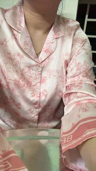 Product Review of Bộ Lụa Latin Mặc Nhà Mềm Mát Hình Hoa Nhẹ Nhàng Dễ Mặc Đủ Ba Dáng Tay Dài-Tay Ngắn Và Quần Đùi Cho Nữ Women from T**n 0