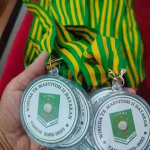 MEDALI WISUDA CUSTOM AKRILIK || MEDALI KELULUSAN PAUD TK SD SMP SMA