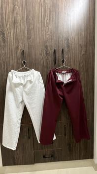 Product Review of Quần nỉ Raylin N07, quần ống rộng cạp chun có cúc và khoá quần, quần nỉ ép cotton - Ong, Nữ from B** 0
