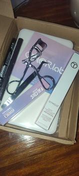 Product Review of 4Pcs Eyes Makeup Set 3D Fiber Mascara+eyebrow pencil+eyeliner+eyelash curler Waterproof Long Lasting from a**d 0
