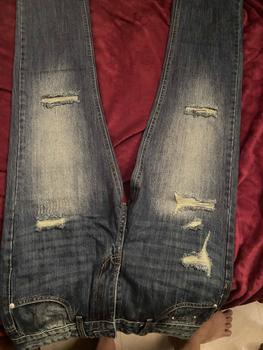 Product Review of Quần suông nam xanh rách vá hàng xịn siêu hot Menswear Pants Jean Có Túi from S** B**🤍 0