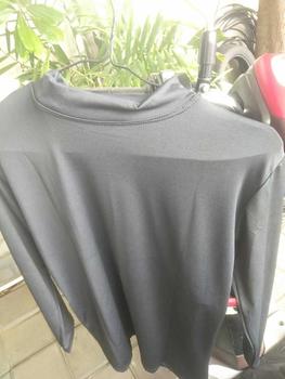 Product Review of Manset baju Jumbo Lengan Panjang Kerah Turtleneck Dalaman Melar Nyaman Spandex Wanita Lembut Atasan Kaos Polos from A**t 0