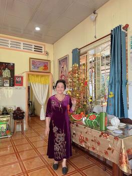 Product Review of ĐẦM NHUNG TRUNG NIÊN ĐÍNH ĐÁ KIM SA  #VH059 ,SANG CHẢNH QUÝ PHÁI TẶNG BÀ, TẶNG ME YÊU Nữ Women Dress Kim Tuyến Xanh Rêu from k**a 0