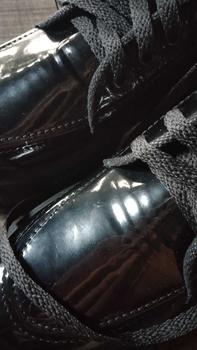 Product Review of Lovely Sepatu Sekolah Docmart Wanita Loafers Hitam Terbaru 2024 Fashion Korean Style Premium Import Quality R-15 Bisa COD Karet Shoes Kerja Hitam Kasual from m** 2