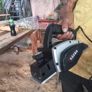 ELLKA Mesin Planer Listrik LA8-1900 780W 220V-260V Hitam Kecepatan 16000rpm Ukuran 82mm Garansi 2 Tahun