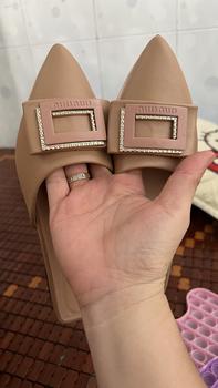 Product Review of TUYETKIEUSTORE Sục 3p đính đá điểm nhấn Nữ DéP Shoes Mũi nhọn Women GiàY from V**y T**y N**g 2