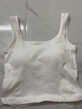 Product Review of Áo 2 dây nữ, Áo cổ vuông croptop CÓ MÚT NGỰC, Chất liệu cotton mềm mại, co giãn, Kiểu dáng trẻ trung Hàng QC Loại 1 Kem Đệm mút Màu Đen Women Tre áo croptop cóáotrong from V**3 0