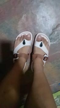 Product Review of Sissy Shoes Stylish Trendsetter NEW Thick-Sole Flips Flops With Adjustable Strap for Women (+1 size ) Girl Walking Shoes from m**1 3