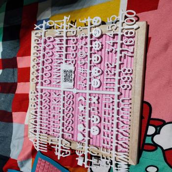 Product Review of 8 Colors DIY Letter Board Wooden Frame Changeable Numbers Message Boards for Home Office Shop Decor Signs from q**y 0