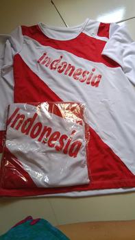 Product Review of baju kaos senam wanita atasan olah raga merah putih bahan elastis from ** 0