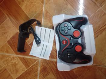 Product Review of T3 Wireless Game Controller Joystick Gamepad for phone PC Tablet TV Box Holder Accessories Android Console Device Mobile Smartphone Cable Connection from T**A 1