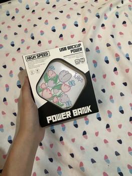 Product Review of Tulip flowers Beautiful and refreshing Macaron Candy Powerbank c313 high speed 10000mah light weight Trend front universal mobile phone Fully compa from c**6 2