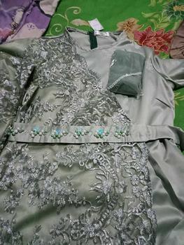 Product Review of Kinan Gaun Lebaran 2025 Gamis Brukat Dress Pesta Wanita Kondangan Muslim Remaja Bridesmaid Gaun Seragaman Dewasa Mewah Muslimah Simple Midi from ⚓**⚓ 1