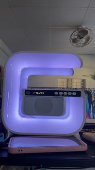 Product Review of Loa Bluetooth G Lớn Phiên Bản Mới Nhất, Kiêm Sạc Nhanh Không Dây 15W, Led RGB, Đồng Hồ Hiển Thị, Nghe Nhạc Cực Hay Củ Loa from T**h L**n 1