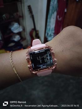 Product Review of jam  tangan original Pria wanita terbaru 2023  rubber segi Digital transparan from D**t 0