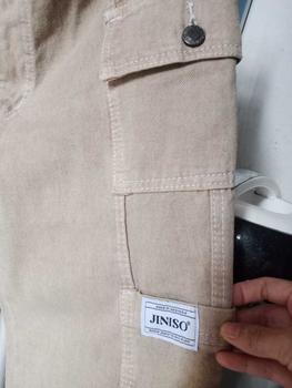 Product Review of HANDS UP - JINISO Cargo Baggy Celana Jeans Wanita Highwaist from S**🍵 1