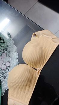 Product Review of Áo lót nữ su cúp ngang nâng độn chống tuột đệm bàn tay dày 3cm AL015 from M**i 0