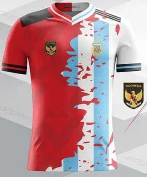 Product Review of Kaos Fantasy Autentic Indonesia Vs Argentina Printing (limited edition) Baju Sport from m**h b**i s**o 0
