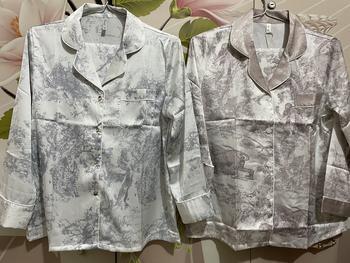 Product Review of Mã 10 - Pijama mặc nhà dài cho nữ họa tiết ghi đá- Bộ ngủ mặc nhà cao cấp hàng quảng châu cho nữ Women Áo Quần Ngủ from Q**Q 0